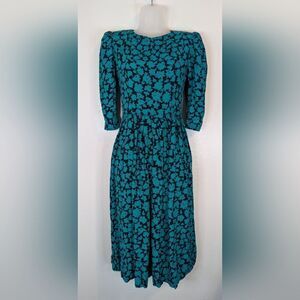 VTG Lanz Petite Whimsigoth Dark Academia Witchy Romantic Hyper Feminine Dress 2